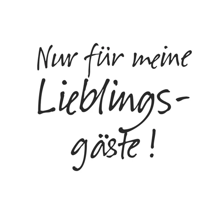 Serviette dekoriert