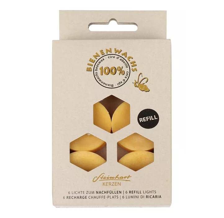 Refill Teelichter Bienenwachs