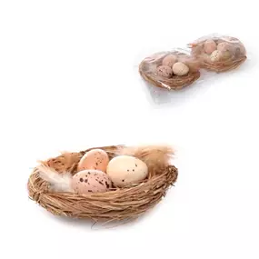 Deko Osternest 2 Stk in Folie