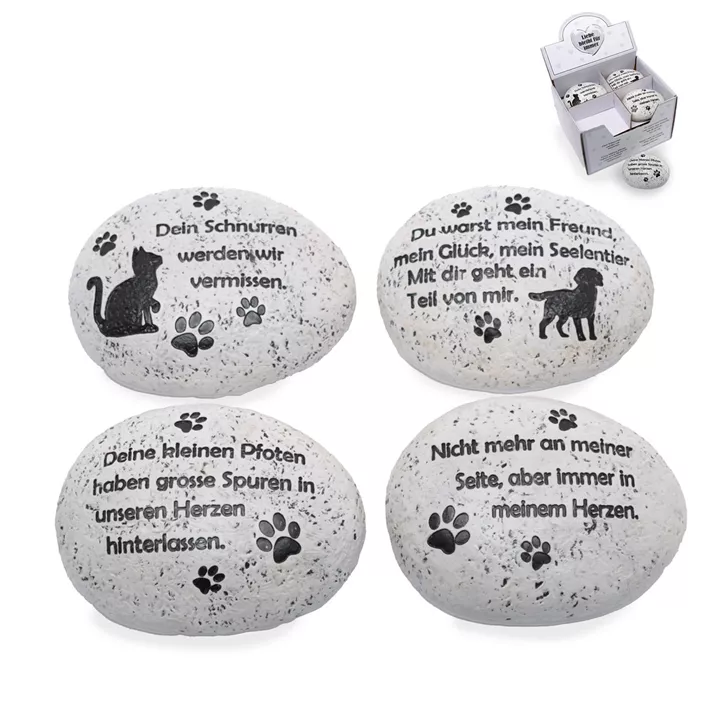 Grab Dekostein Hund, Katze