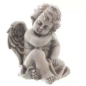 Grabdeko Engel sitzend