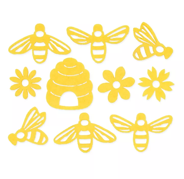 Filz Deko-Bienen