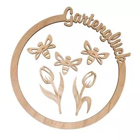 Holz Hoop Gartenglück