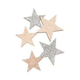 Holz Streudeko Sterne 16 Stk