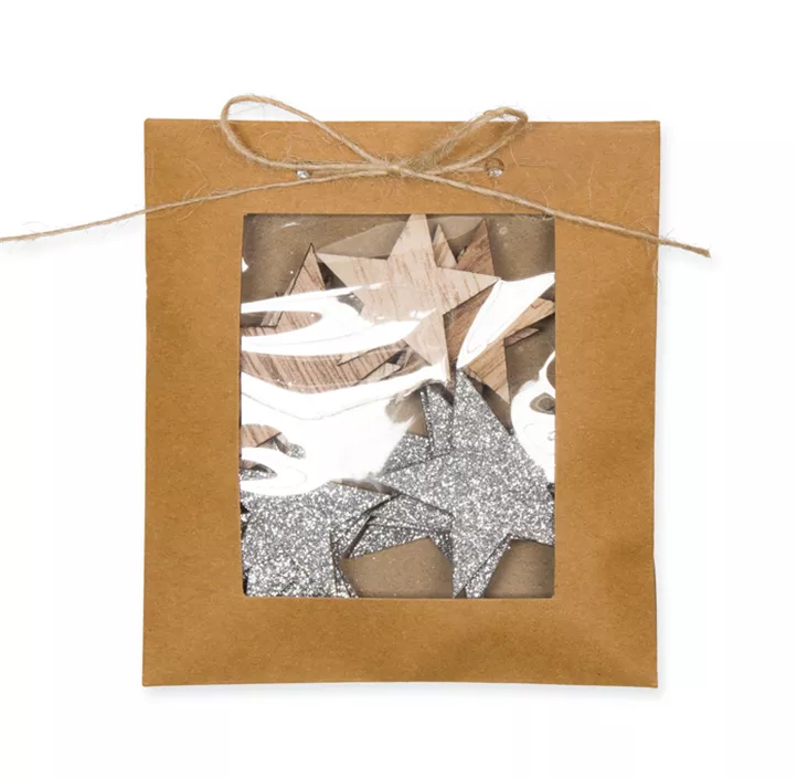 Holz Streudeko Sterne 16 Stk