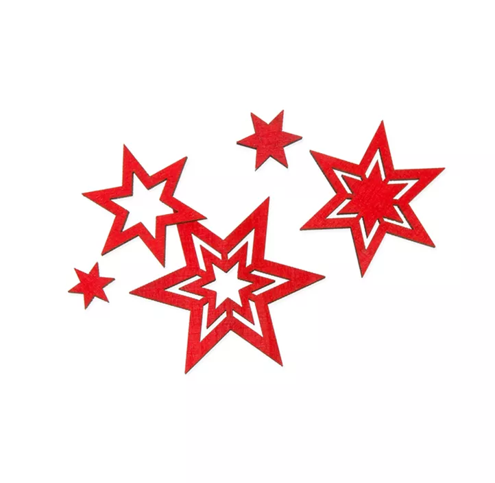 Holz-Streusort. Sterne 20 Stk