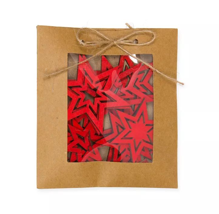 Holz-Streusort. Sterne 20 Stk