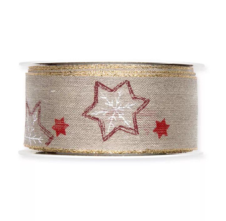 Leinen-Druckband Sterne