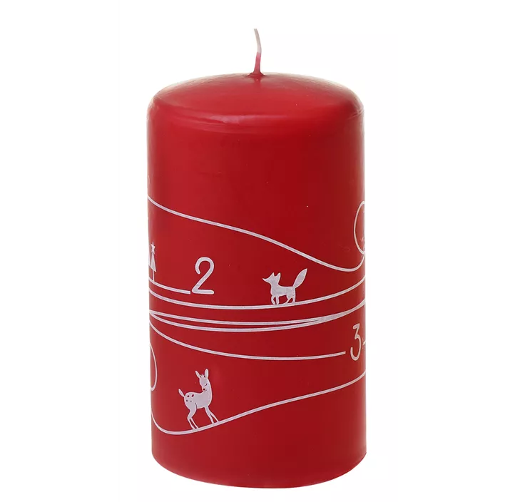 Stumpenkerze Winterspuren