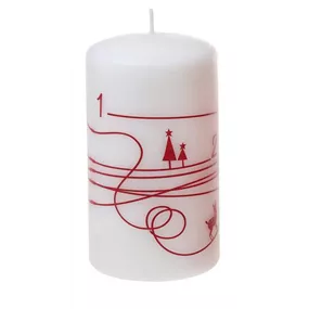 Stumpenkerze Winterspuren