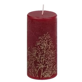 Stumpenkerze Raureif Rispen