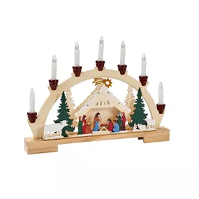 Krippenkerzenbrücke aus Holz