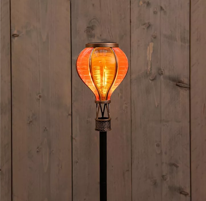 Solar Ballon Gartenstecker mit Flammeneffekt