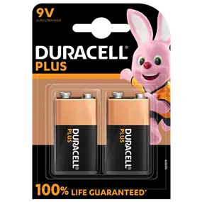 Duracell Plus 9V, 2 Stück