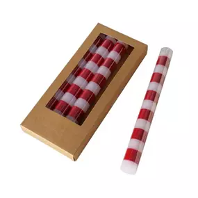 Stabkerze Stripy 4teilig