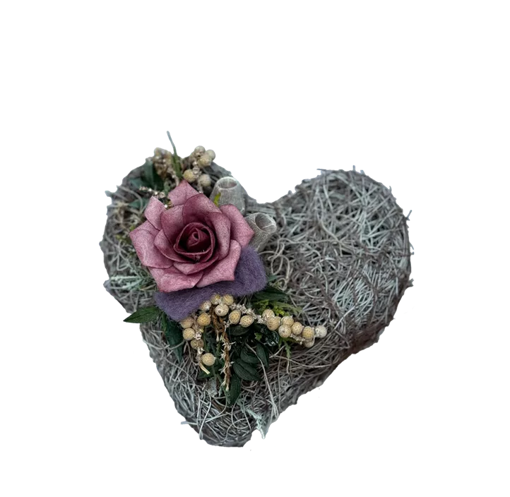 Allerheiligen Rebenherzerl dekoriert