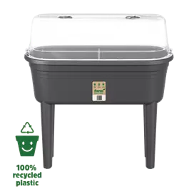 Balkon-Hochbeet mit abnehmbaren Beinen und Haube