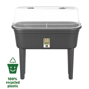 Balkon-Hochbeet mit abnehmbaren Beinen und Haube