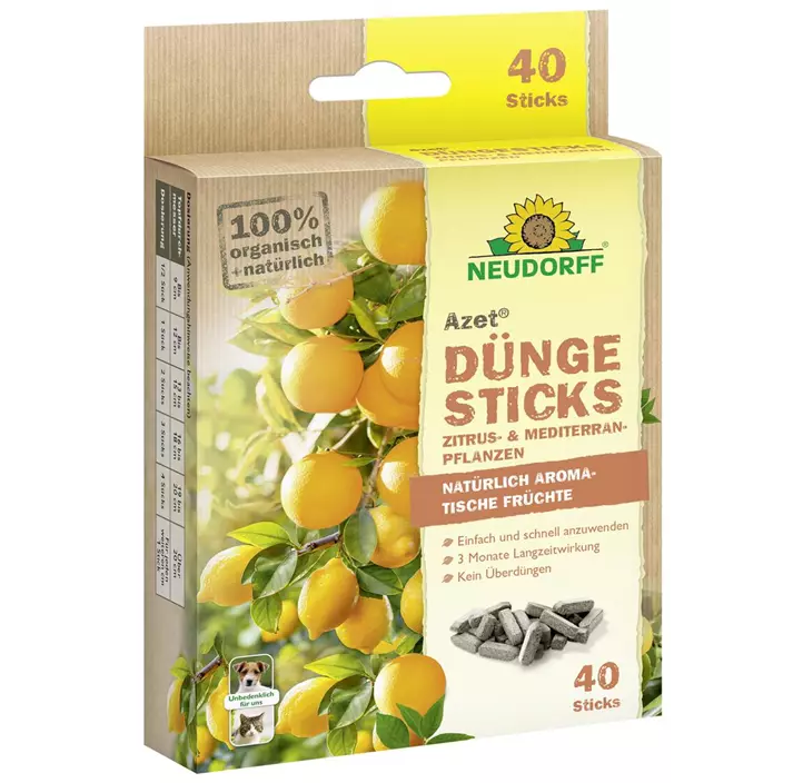 Azet Düngesticks für Zitrus- und Mediterranpflanzen