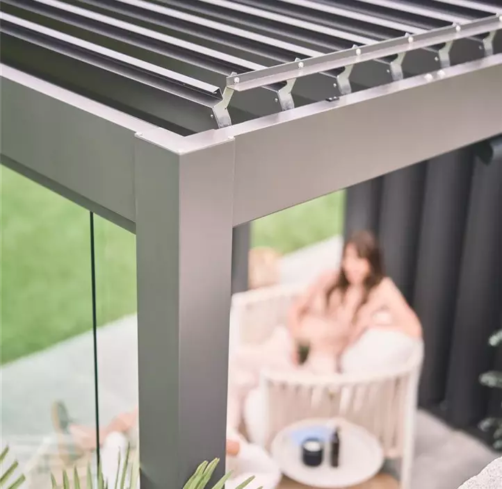 Pergola 5 x 3, dunkelgrau-metallic