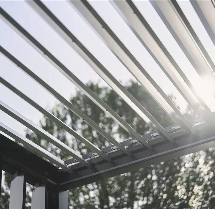 Pergola 5,5 x 3, quarzgrau-metallic