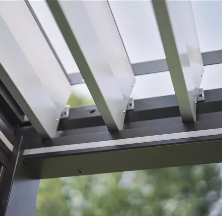 Pergola 5,5 x 3, quarzgrau-metallic