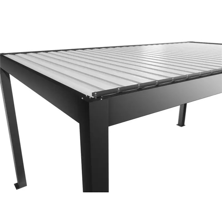 Pergola 5 x 3, dunkelgrau-metallic-weiss