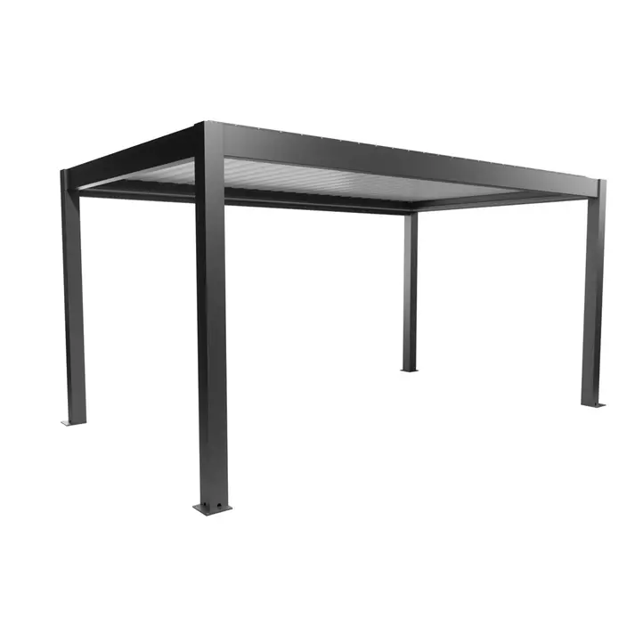 Pergola 5 x 3, dunkelgrau-metallic-weiss