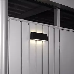 Solarleuchte für Gerätehaus und Geräteschrank