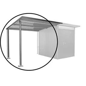 Seitendach Größe L, quarzgrau