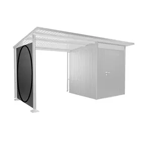 Seitenwand für Seitendach, dunkelgrau