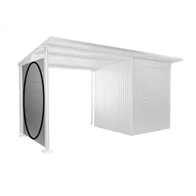 Seitenwand für Seitendach, silber