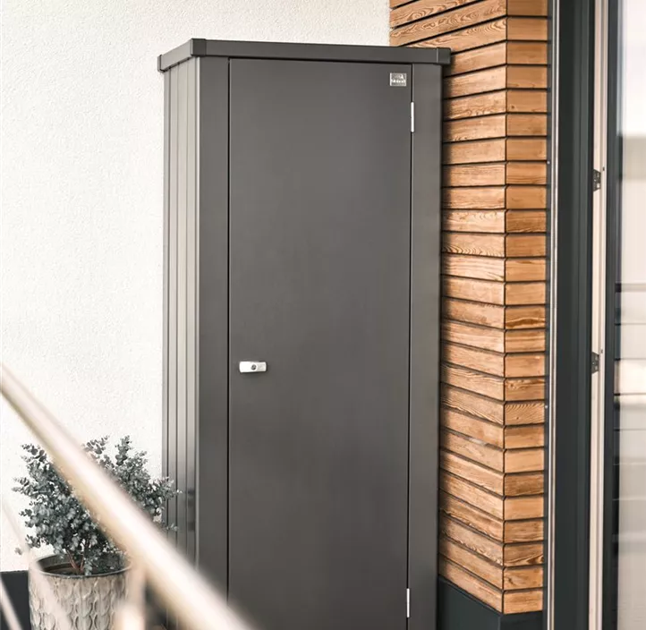 Terrassenschrank Julia Größe L, dunkelgrau