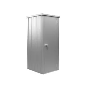 Terrassenschrank Julia Größe L HIGH, silber