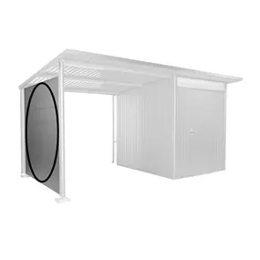 Seitenwand für Seitendach, silber