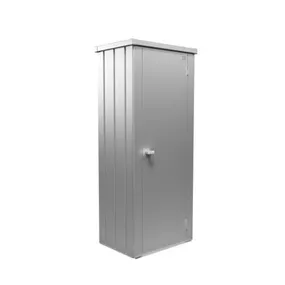 Terrassenschrank Julia Größe M HIGH, silber