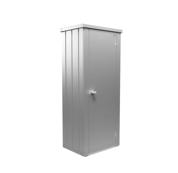 Terrassenschrank Julia Größe M HIGH, silber