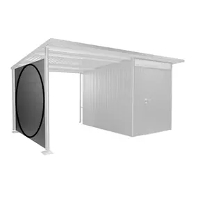 Seitenwand für Seitendach, quarzgrau