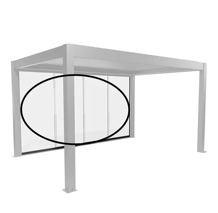 Klarglas, dunkelgrau