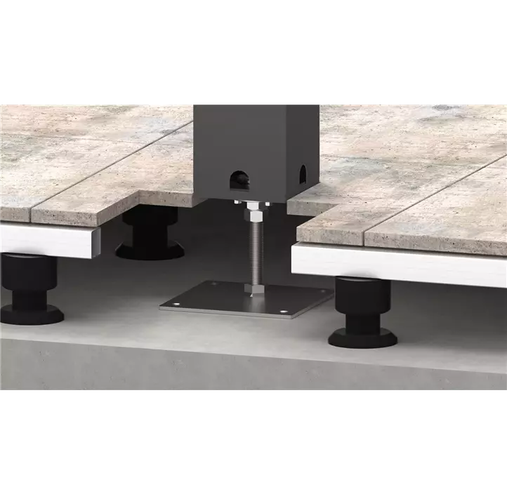 Höhenverstellbare Grundplatte zu Pergola dunkelgrau