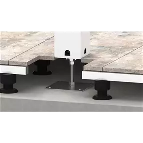 Höhenverstellbare Grundplatte zu Pergola weiß