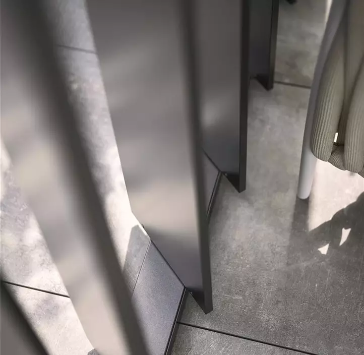 Lamellenseitenwand für Pergola 3,5m dunkelgrau