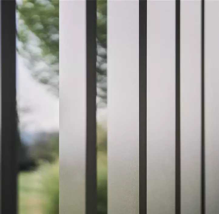 Lamellenseitenwand für Pergola 3,5m quarzgrau