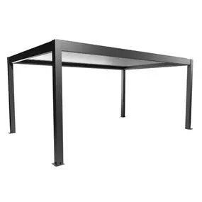 Pergola 5,5 x 3,5 , dunkelgrau-silber-metallic