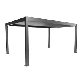 Pergola 5 x 3,5 , quarzgrau-metallic