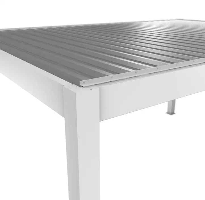 Pergola 5 x 3,5 , weiß-silber-metallic