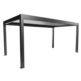 Pergola 5,5 x 3, dunkelgrau-silber-metallic