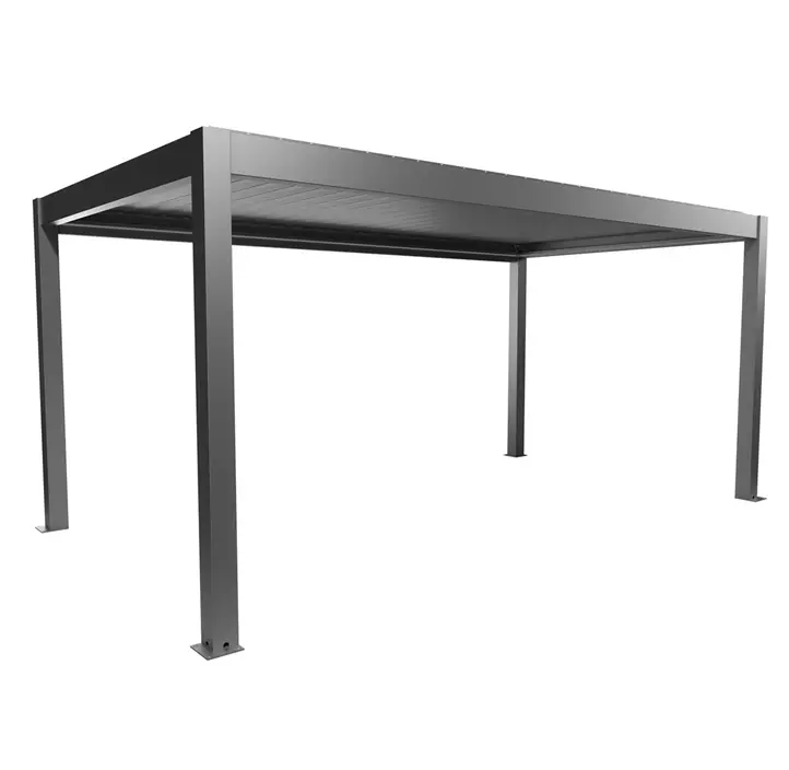 Pergola 5,5 x 3, quarzgrau-metallic