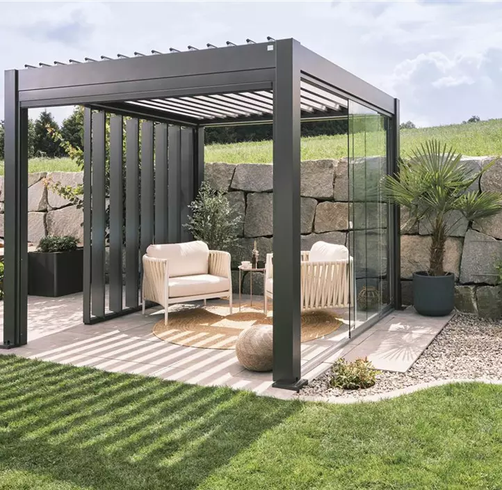 Pergola 5,5 x 3,5 , dunkelgrau-metallic