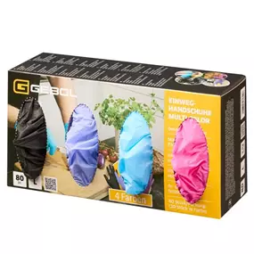 Einweghandschuh Multi Color ungepudert, 80 Stk